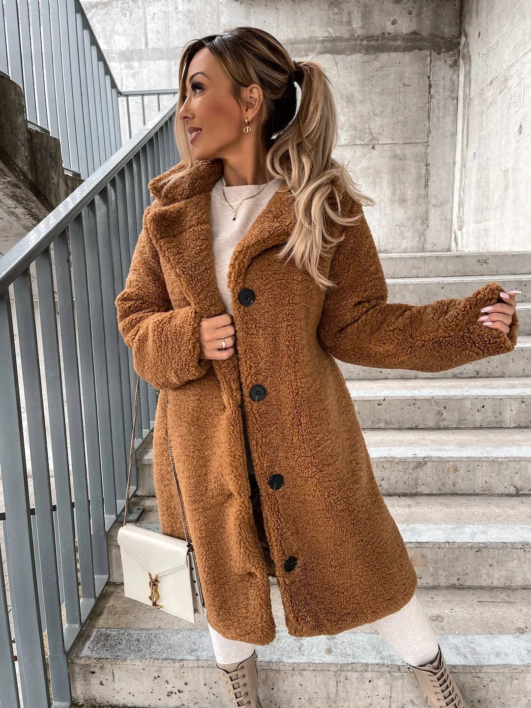 2025 Women's Coats Outside Wear Winter Thick Warm Korean Style Coat Woman's Long Coat for Women