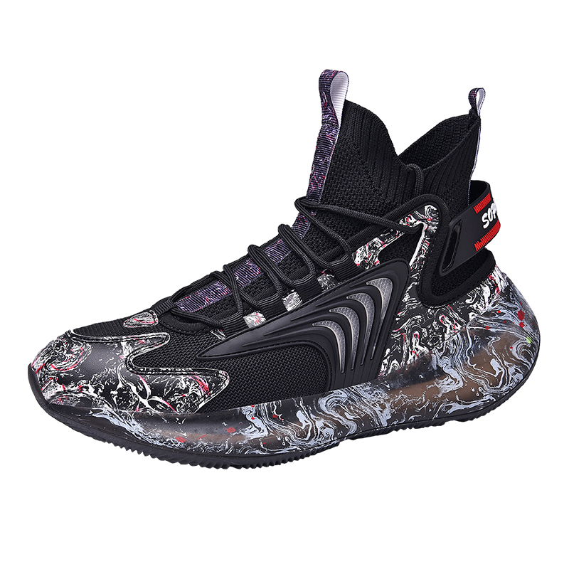 Chunky Gym High Top Men's Court Sneakers Winter Walking Mesh Male Fashionable Big Camouflage Casual Platform Mens Sneaker