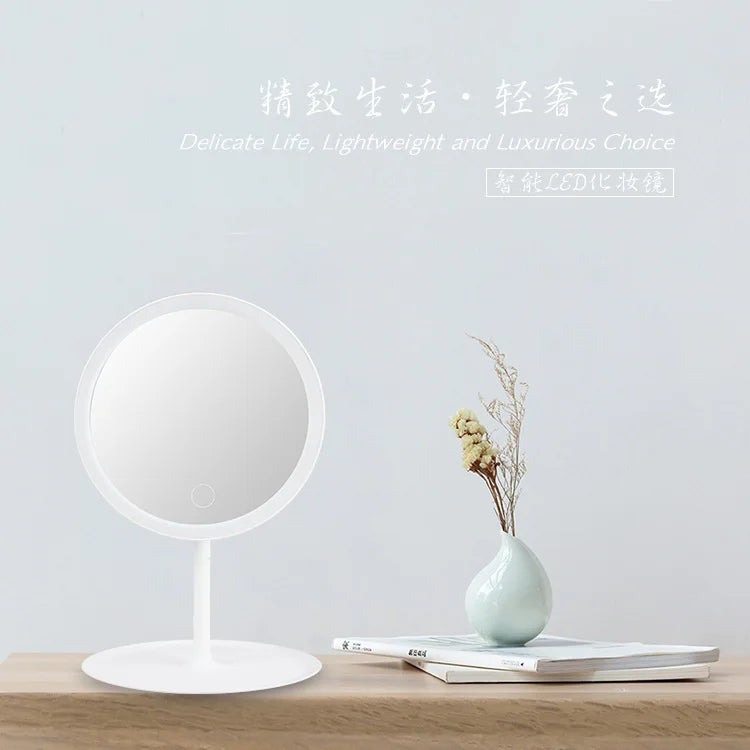 Led Light Makeup Mirrors Desktop Vanity Smart Make Up Mirror
