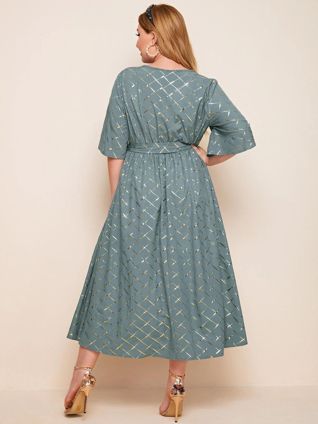 Casual Dresses Women Elegant Floral Design Elegant Plus Size Dress Customized Elegant Office Ladies Dresses