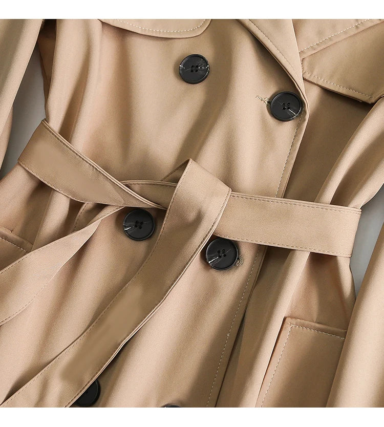 Fall Winter Wholesale Long Trench Coats Women Military Style Plus Size Overcoats Coat