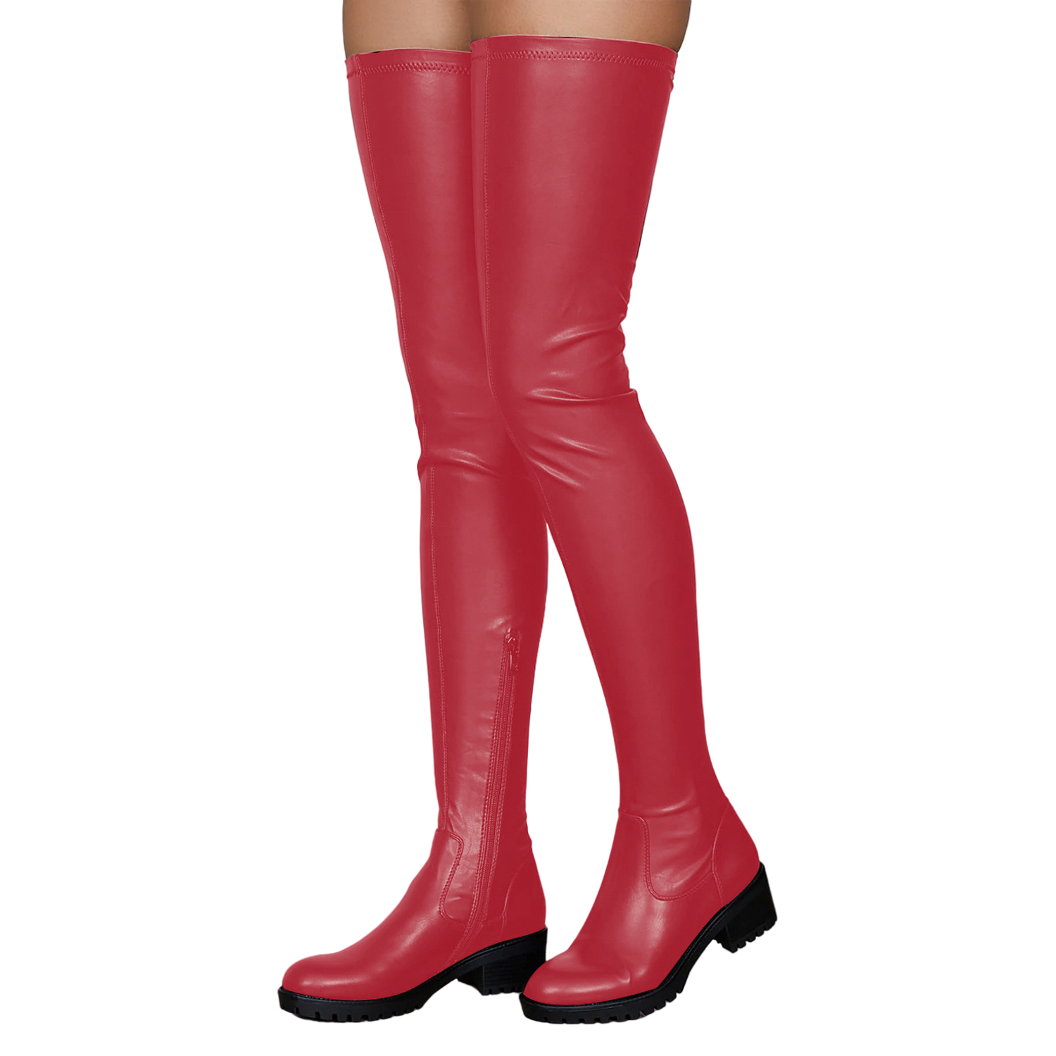 Drop Shipping 2021 New Autumn Winter Best Selling Long Tube Low Heeled Lady Winter Thigh High Boots Women's Boot Sock Boots