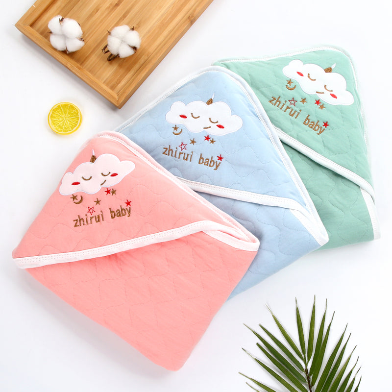 Factory Customized Organic Cotton Baby Blanket Comfortable Baby Sleeping Blanket Cartoon Baby Blankets Soft and Portable