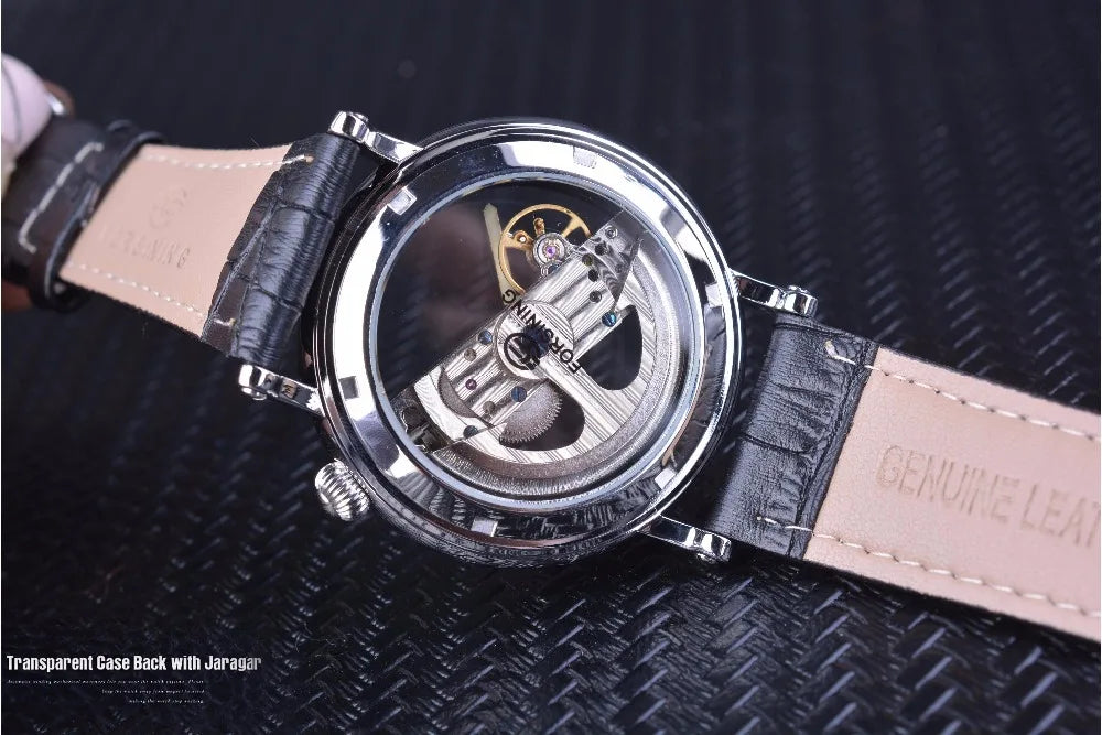 Forsining Watches Minimalism Waterproof Steampunk Man Wrist Watch Automatic Skeleton Mens Watches Wrist Clock Drop Shipping
