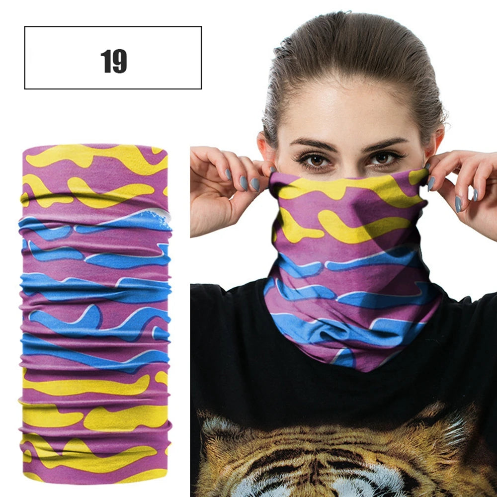 Windproof Head Scarves Neck Warmer Cycling Camping Hiking Men Women Fashion Magic Scarves Turban Outdoor Headband Bandanas