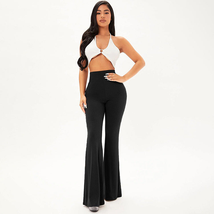Women's Clothing Bell Bottom Yoga Wide Leg Palazzo Pants Women's Trousers Skinny Yoga Pant