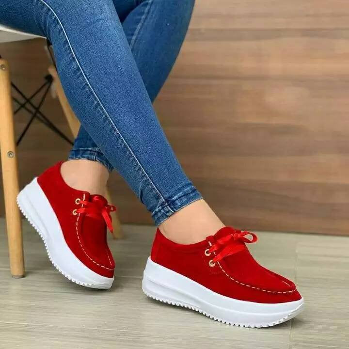 Women Relax Sneaker Anti-Slippery High Heel Sneakers Women