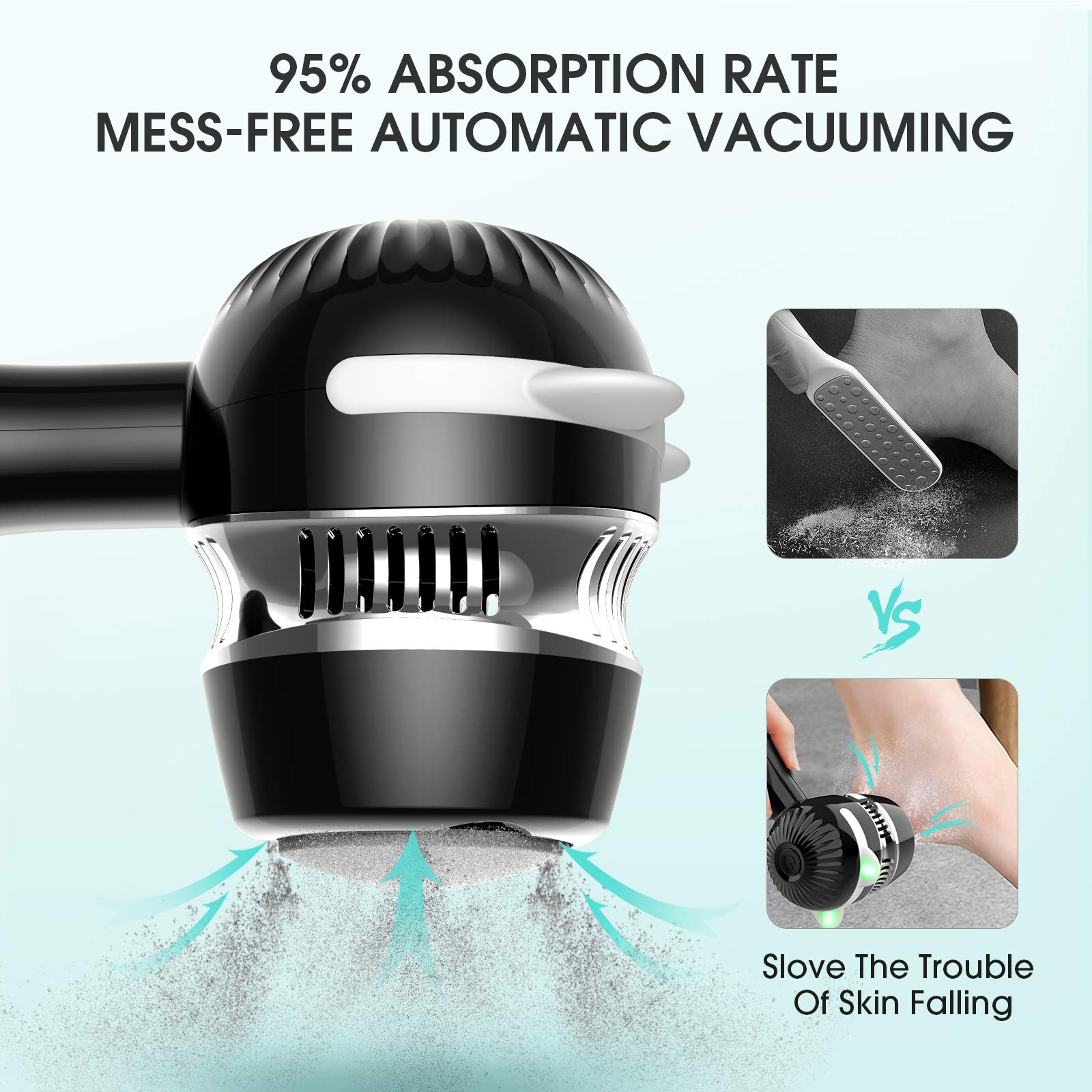 Electric Foot Grinder Vacuum Callus Remover Electric Dead Skin Remover Callus Remover Foot File Pedicure Skin Cleanser Care Tool