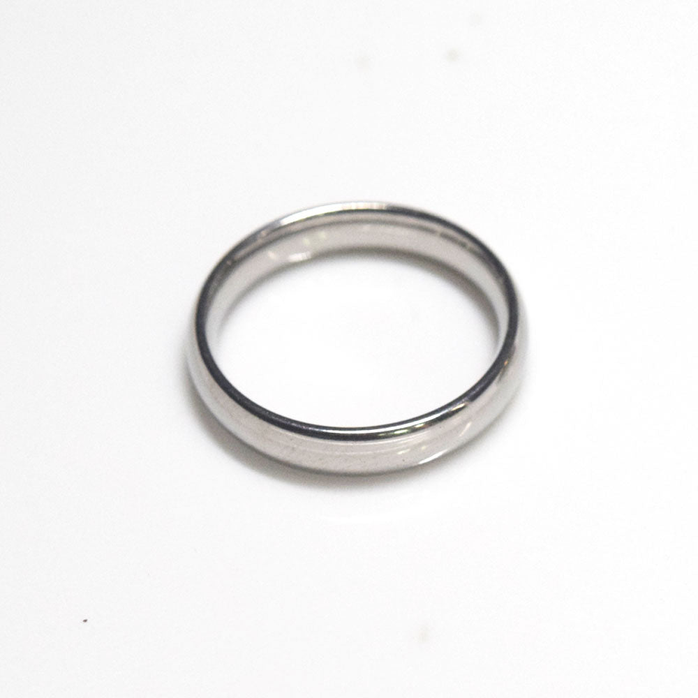 Simple 4mm 6mm 8mm Stainless Steel Jewelry Women Blank Ring Finger Rings Jewellery