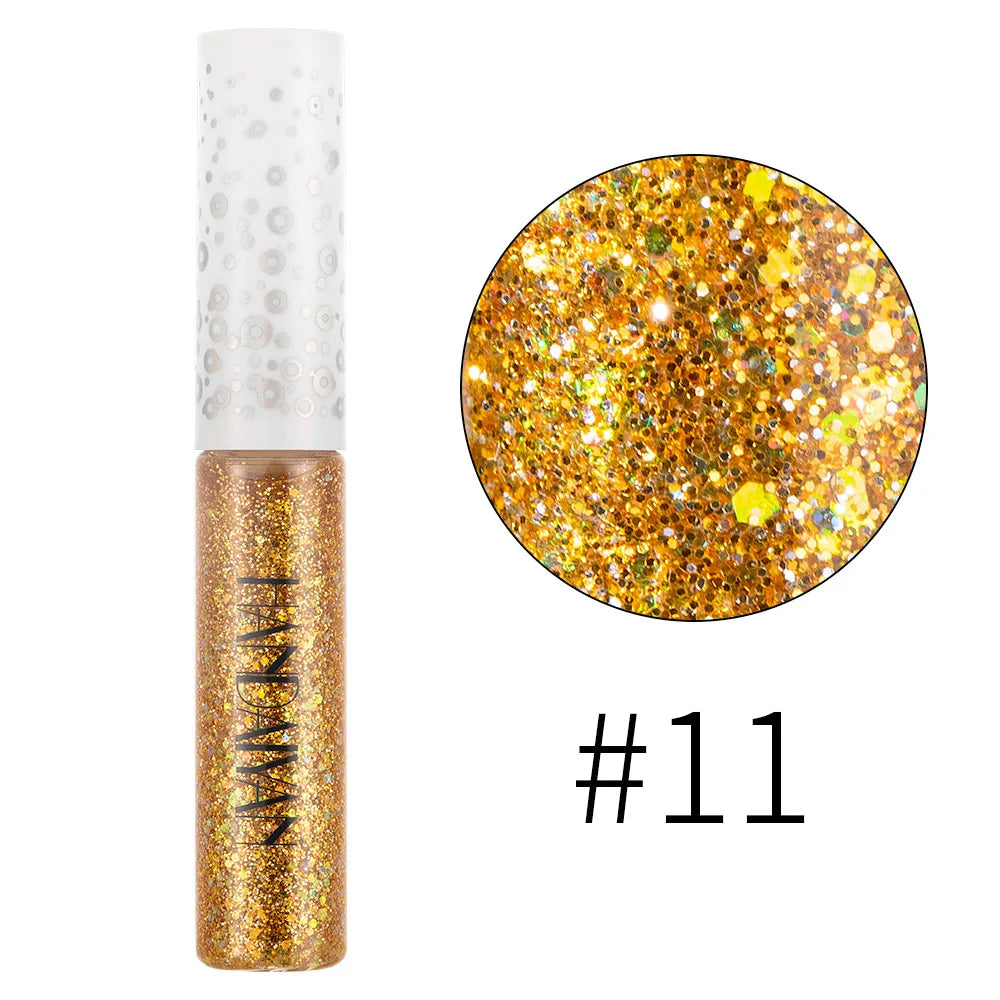 New 12 Colors Diamond Glitter Liquid Eyeliner Durable Waterproof Makeup Shimmer and Shine Eye Pencil Makeup Beauty Tools - My Store
