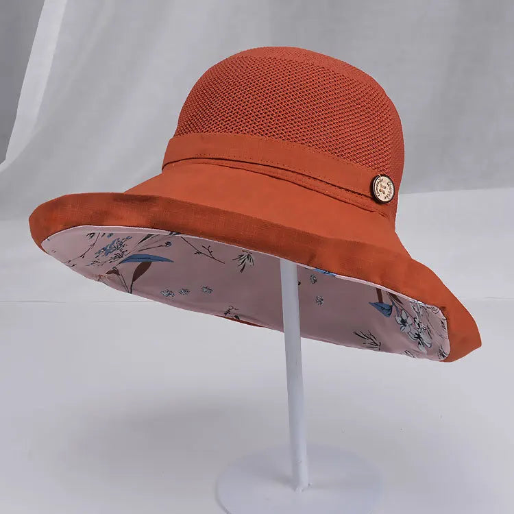 K116 Women's Bucket Hat Panama Fashion Sun Visor Breathable Fisherman Protection Hat Summer Hats Beach Sun Hats Breathable