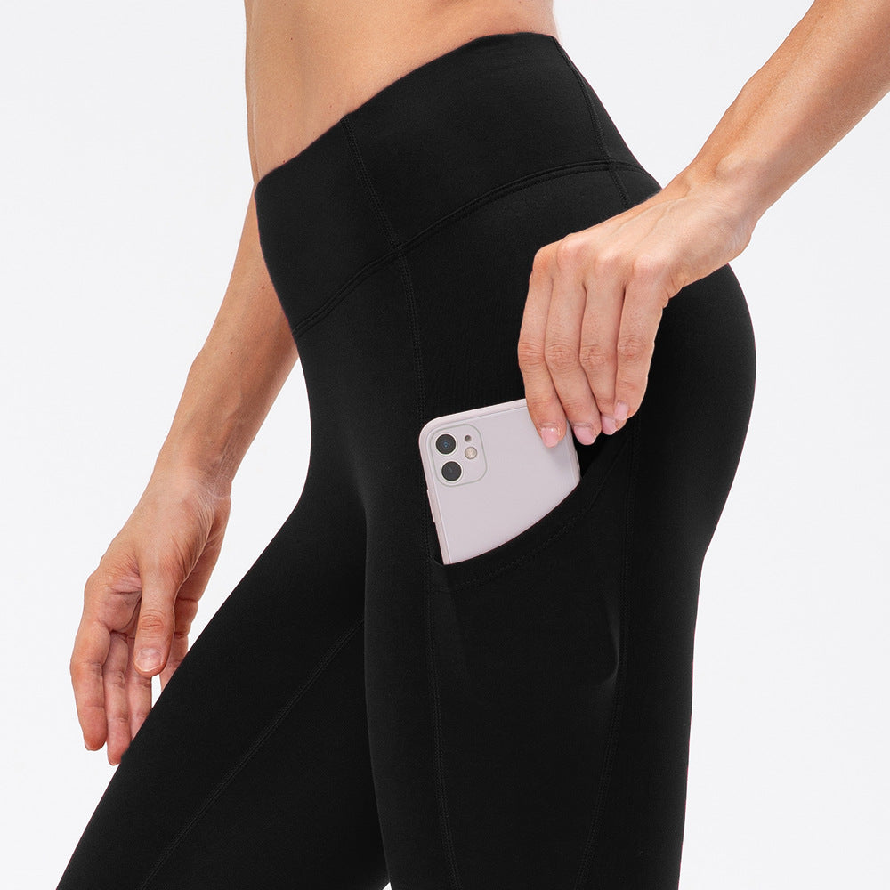 Women Activewear Breathable Quick Dry Plush Long Sleeved Zipper Top Side Pocket Workout Leggings 2 Pieces Gym Wear Set