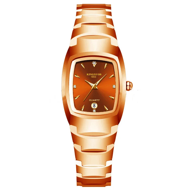 Couple Watches for Lovers Quartz Wristwatch Man Fashion Business Men Watch for Women Watches Tungsten Steel Ladies Watch Xfcs
