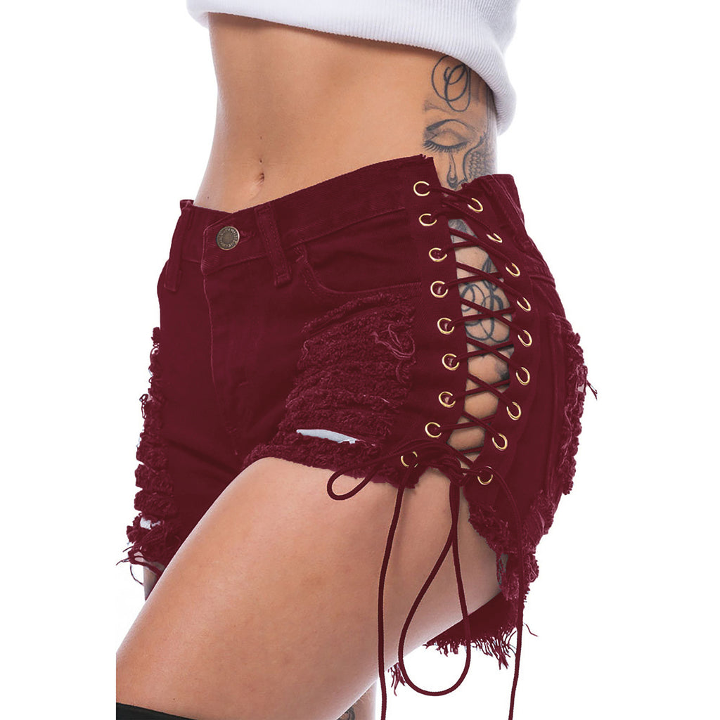 AIPA Denim Jean Shorts Women Ripped Jeans With Great Price
