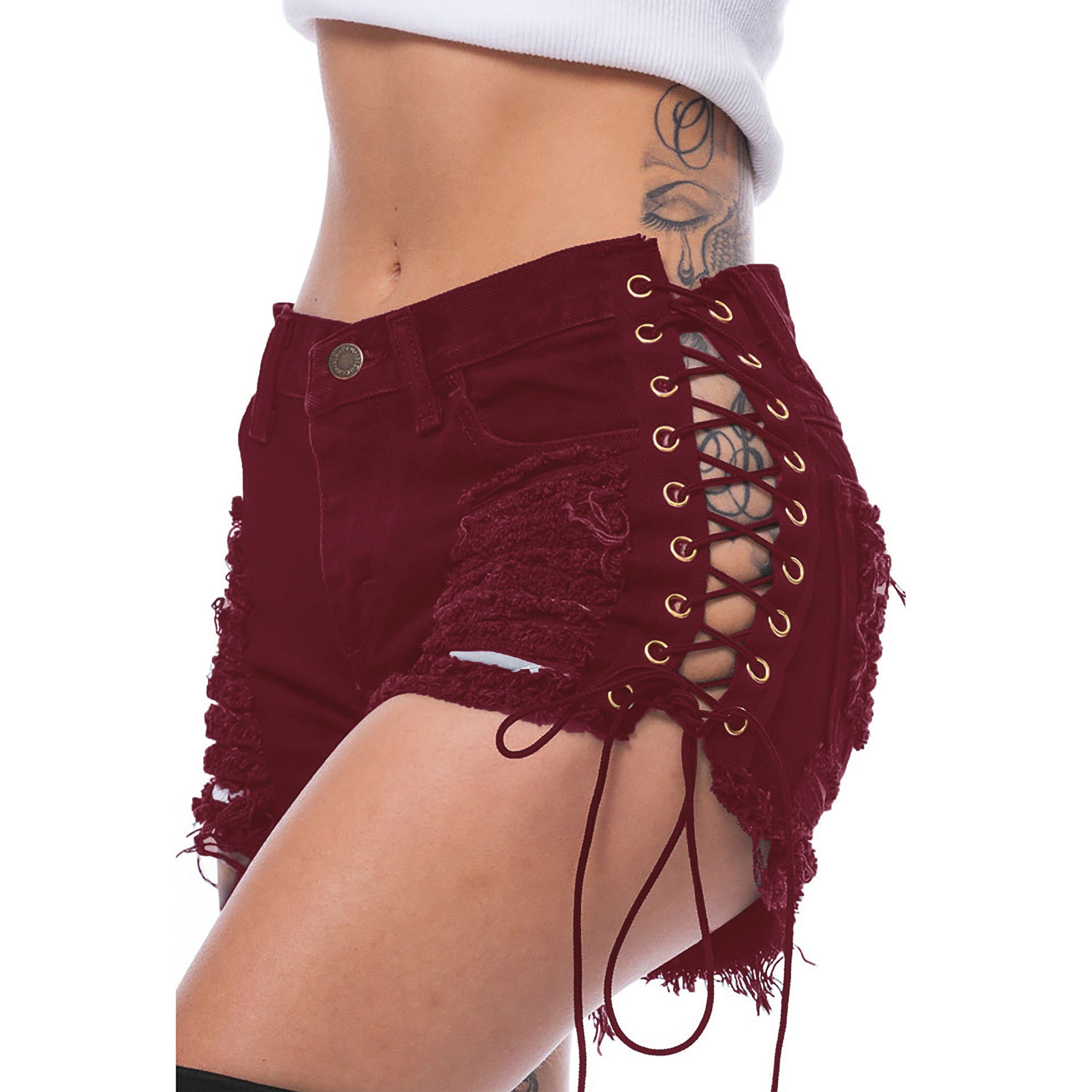 AIPA Denim Jean Shorts Women Ripped Jeans With Great Price