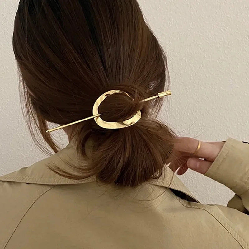 2021 New Hair Sticks Elegant Simplicity Metal Hairpin Hair Clips for Women Japanese Hair Sticks Hairpin Girls Hair Accessories