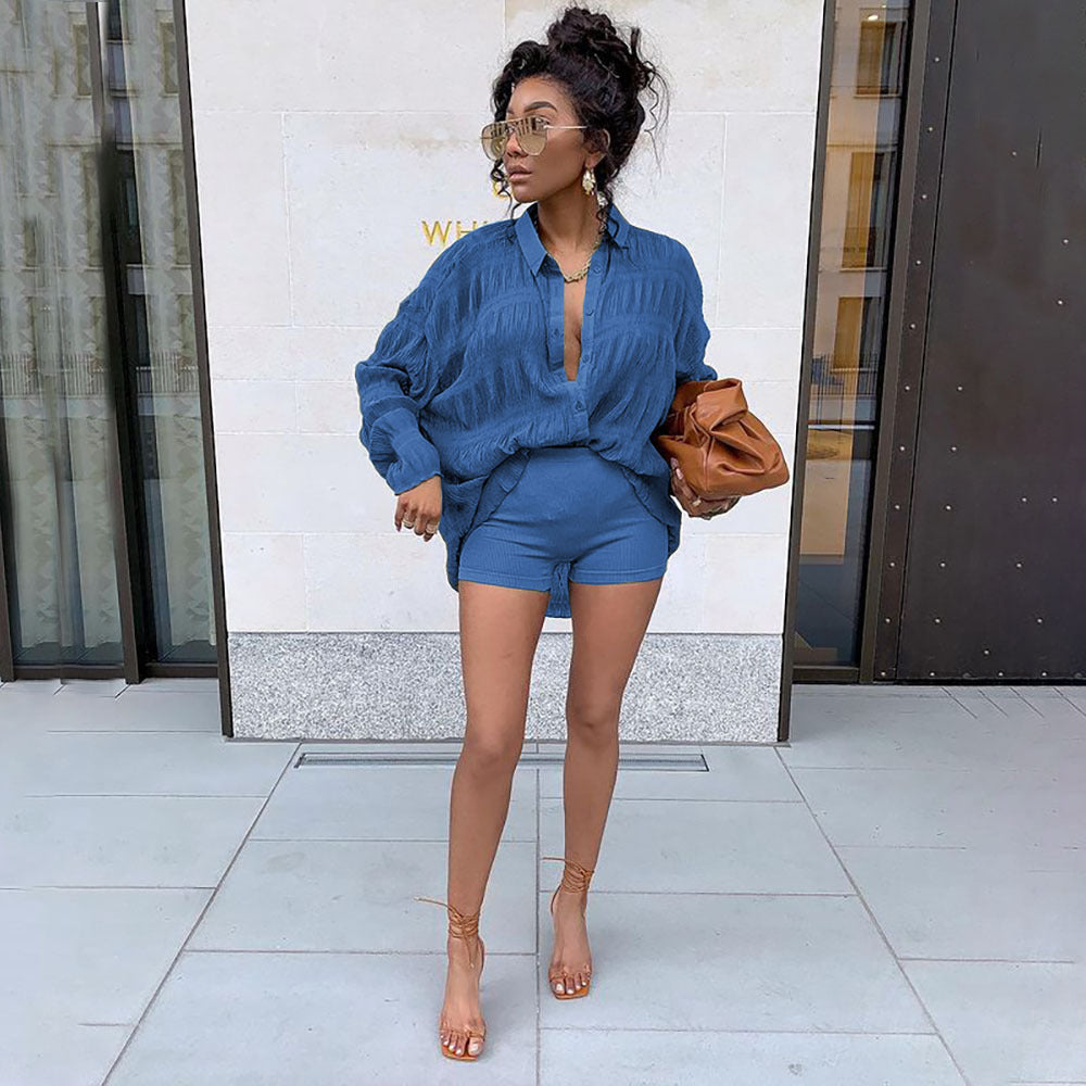 YD Stylish Ladies Causal Career Blouse Button Up Loose Women Workout T-Shirt Top Women's Blouses