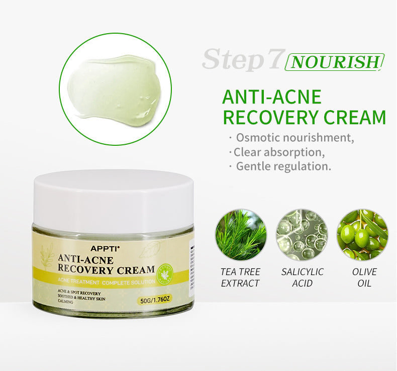 Green Tea Plant Extract Matcha Beauty Skin Care Set Personal Skin Care Kit Set Suit for Anti Acne