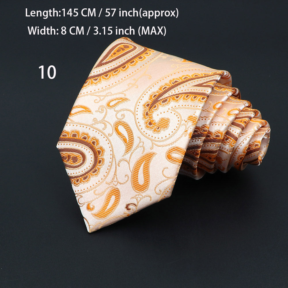 Fashion Neckties Classic Men's Stripe Necktie Royal Blue Wedding Ties Jacquard Woven Silk Men Solid Tie Polka Dots Neck Ties