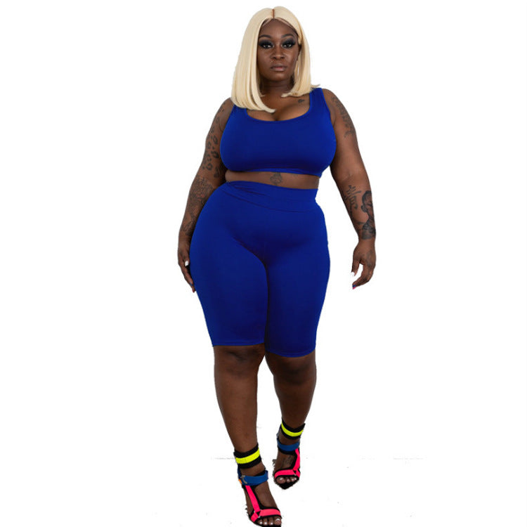 2021 New Arrival Fitness Activewear Workout Jogger 2 Piece Pants Set Plus Size Women Clothing Two Piece Set