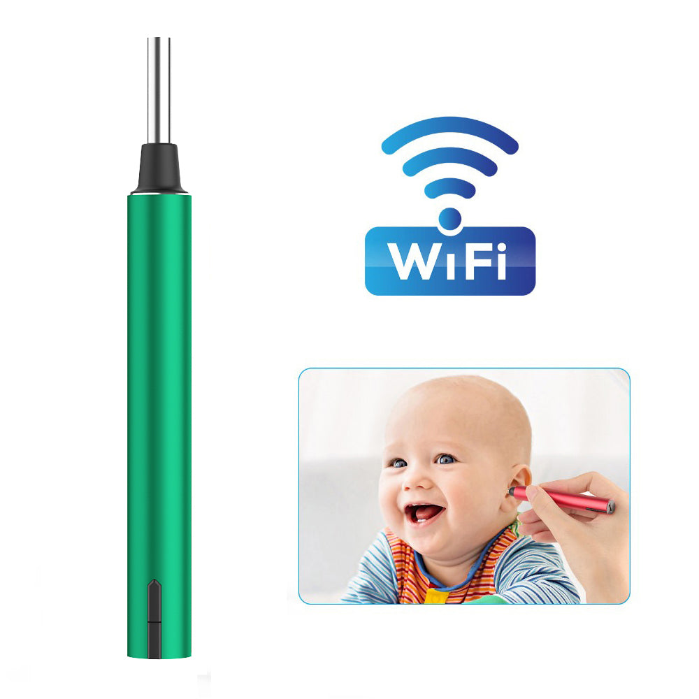 Personal Care Plastic Ear Spoon With Camera Aluminum Ear Wax Cleaning Kit Digital Earwax Removal Wireless