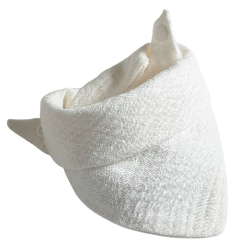 Baby Infant Cotton Bib Solid Color Triangle Scarf Feeding Saliva Towel Bandana Burp Cloth Boy Girl Babies Accessories Newborn
