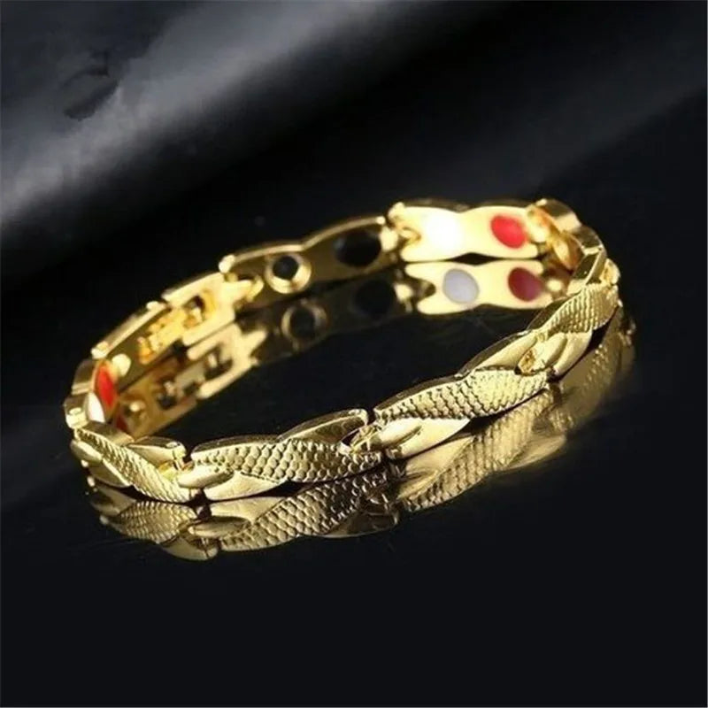 Fashion Jewelry Twisted Therapy Bracelet Health Care Thin Bracelet Weight Loss Jewelry Magnetic Women's Bracelet