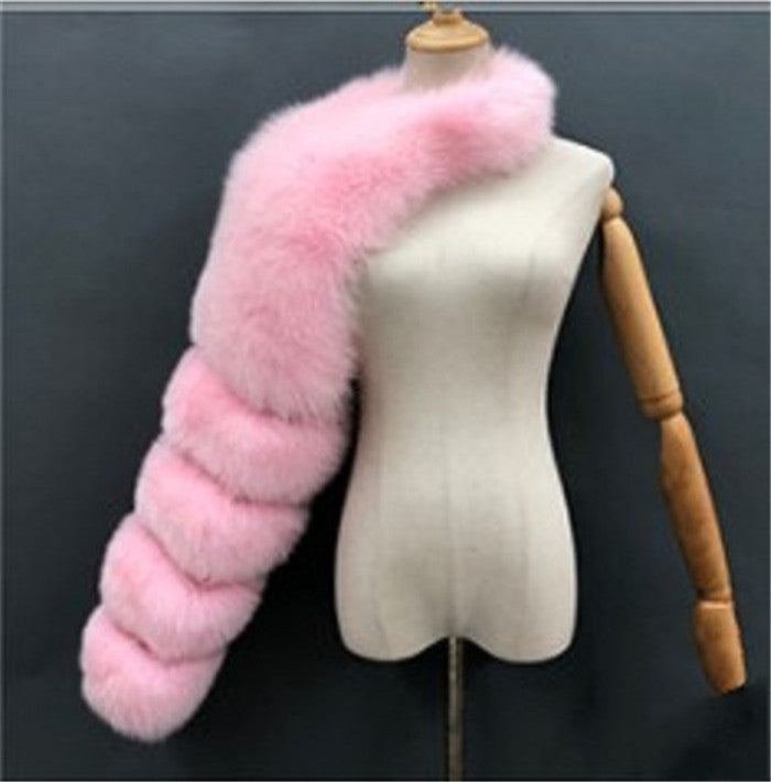 D0478-Womens Coat High Fashion Plaid Faux Fur Collar Women's Jackets Coats Winter Coats for Ladies Women