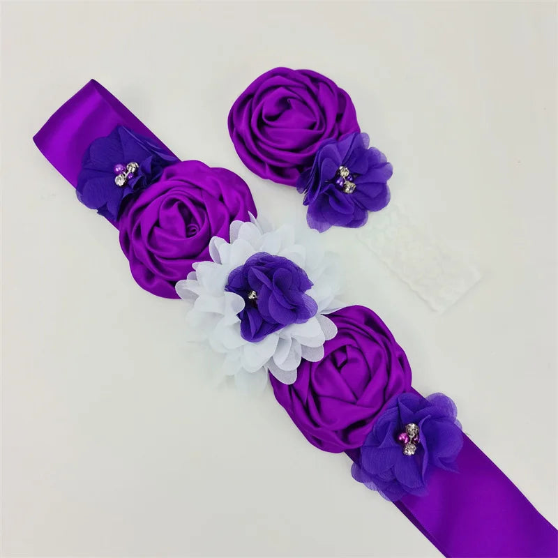 Fashion Luxury Beaded Pearls Handmade Flower Applique Wedding Sashes Bridal Belts for Wedding Dresses - My Store