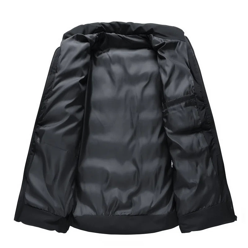 Warm Men's Clothing Coats Winter Men's Jacket and Coats  Windproof Long Sleeve Casual Jacket Coat Puff Bubble  Jacket