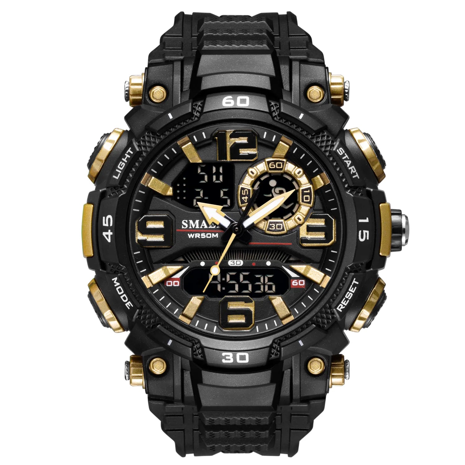 Quartz Watch for Men SMAEL Watch Waterproof Stopwatch LED Watches Male Clock 1921 Sport Watches Men Relogio Masculino Digital