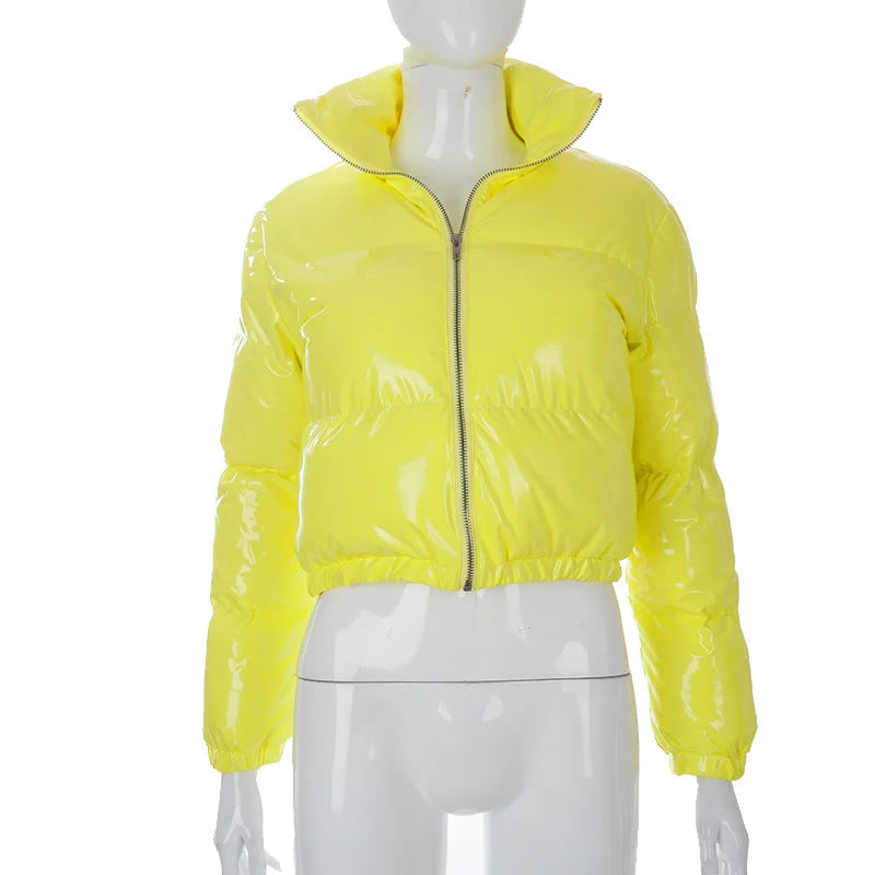Bubble Coats Fall Winter Coat Women's Puffer Jacket Fashion Leather Bomber Jacket Wholesale Clothing Plus Size Coats