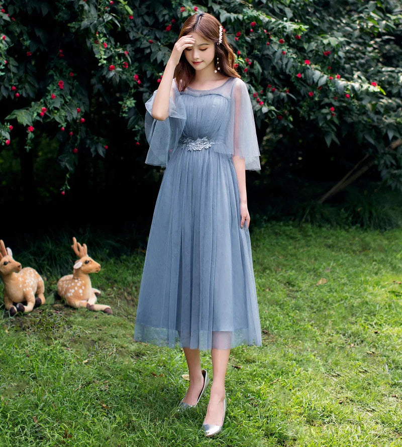 2022 Fashion Wedding Elegant Ruffles Lace Dress Formal Evening Party Dress Spaghetti Strap Long Bridesmaid Dresses - My Store