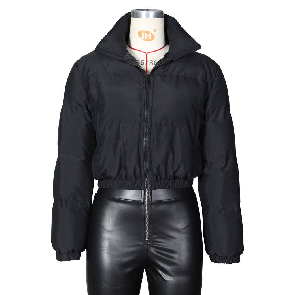 Plus Size Women's Coats Fashion Bubble Coats for Ladies Winter Trench Coat Cropped Jacket Women Clothing 2021