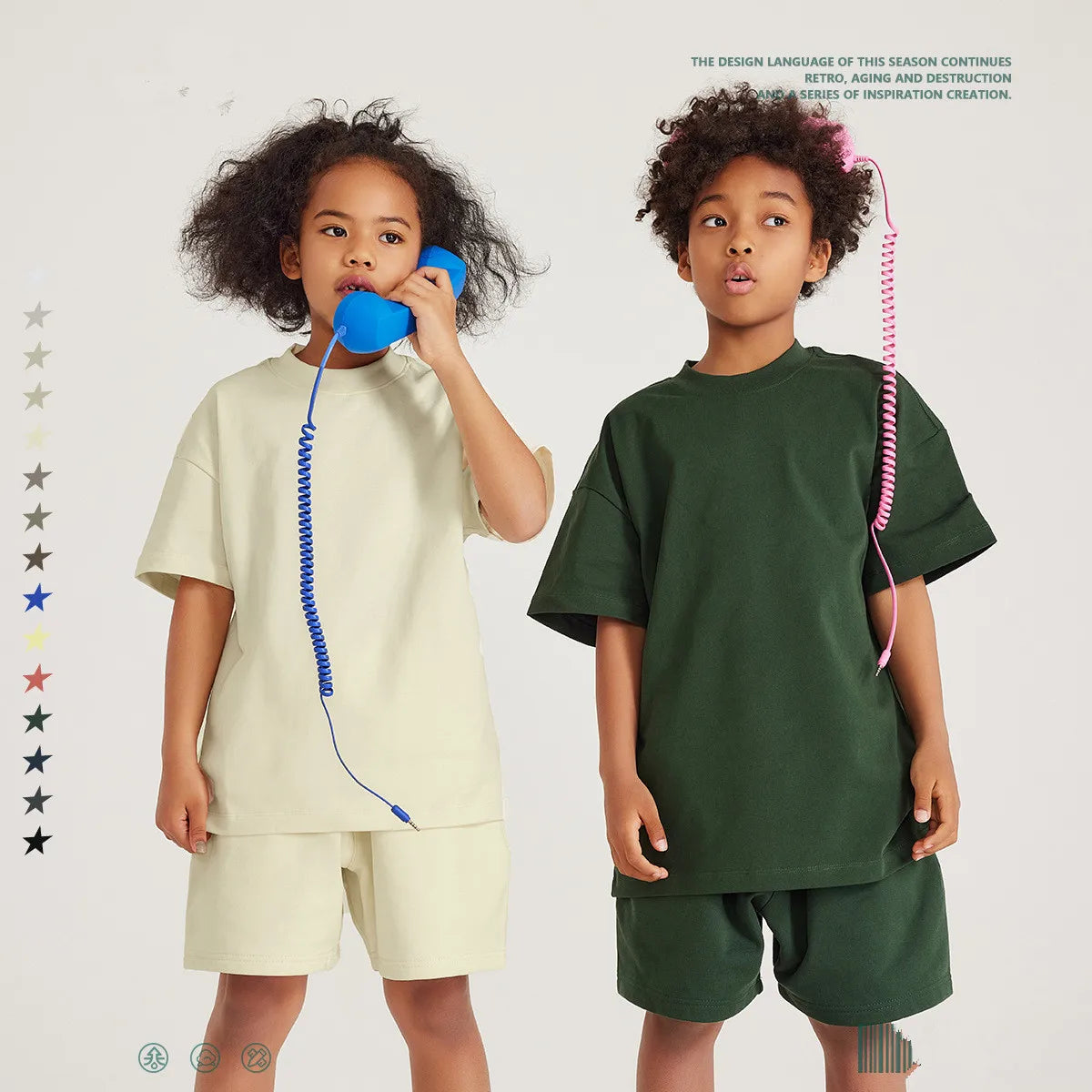 Summer Custom Kids Dropped Shoulders Sleeve T-Shirt Print Cotton Boys T-Shirts Shirts Oversize T Shirt