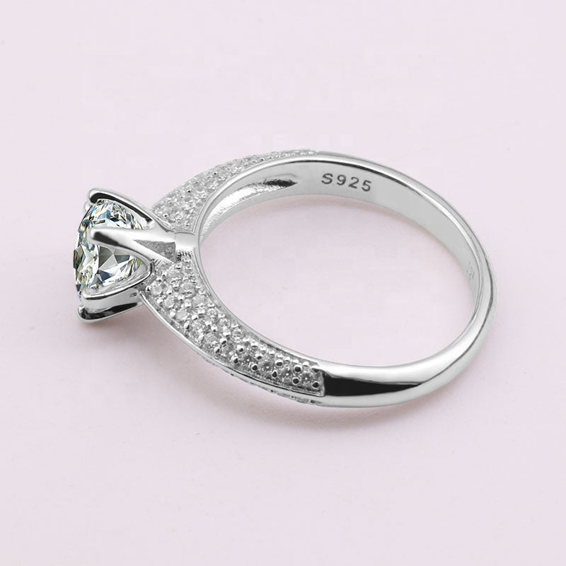 2025 Stone Rings Women  Moissanite Diamond Jewellery Engagement Silver 925 Ring Jewelry