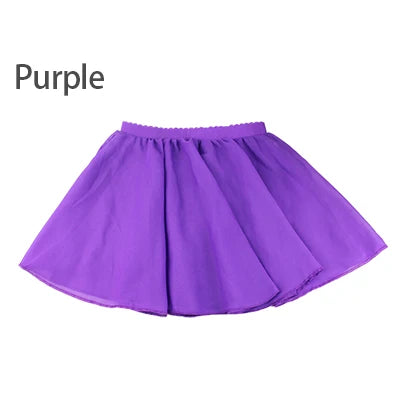 Girls Kids Ballet Skirt Sheer Chiffon Ballet Tutu Pink Kids Gymnastics Leotard Skirts Dance Skirt