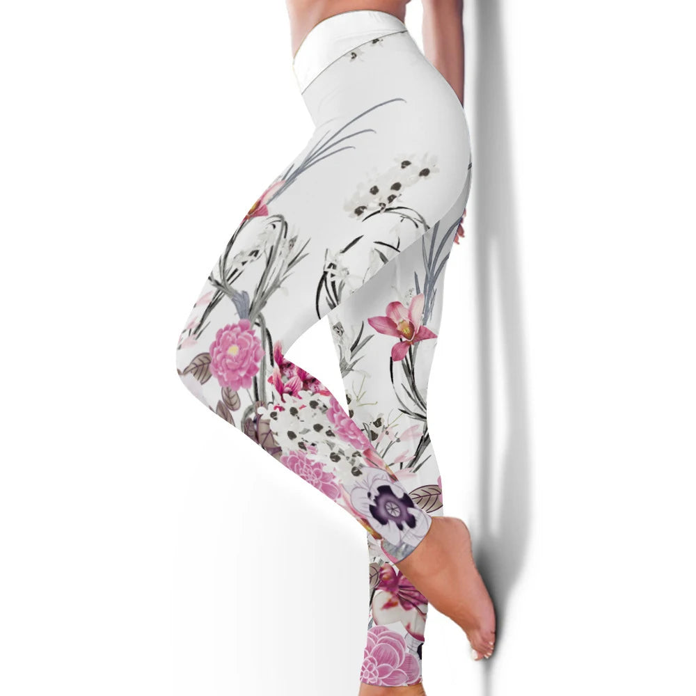 Gym Sports Leggings for Women Seamless Leggings Training Running Yoga Fitness Pants Colorful Print Gym Trousers Tight Sportswear