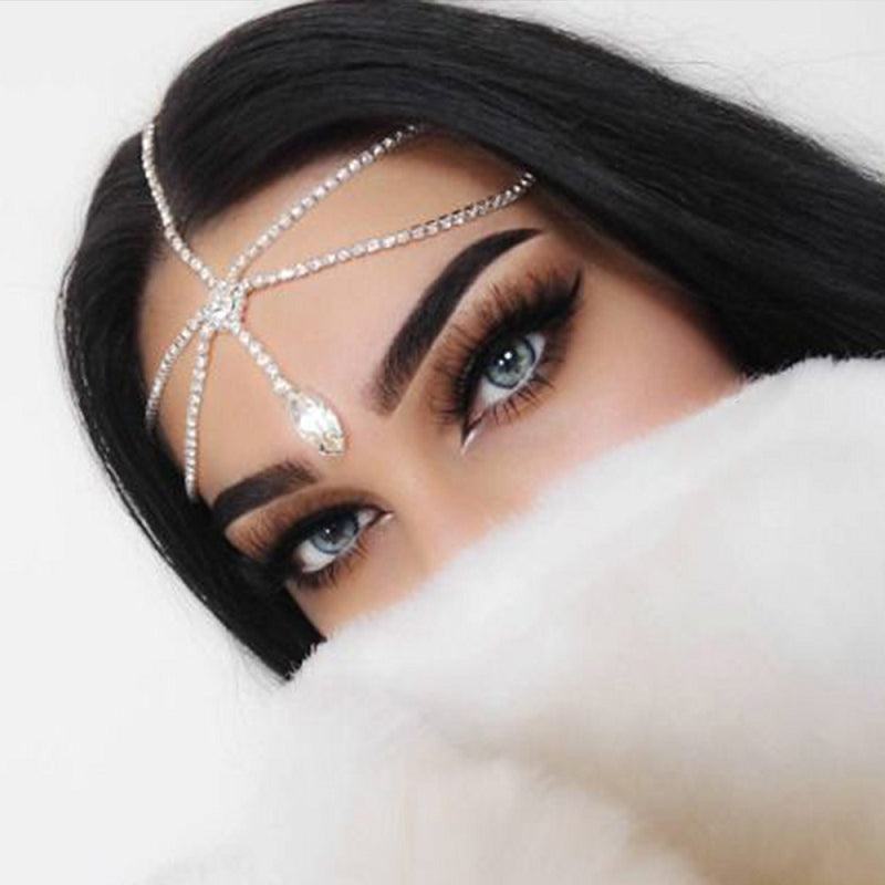 Women Headband Chain Headpiece Bridal Wedding Hair Jewelry Bohemia Hair Chain Women Hair Accessories