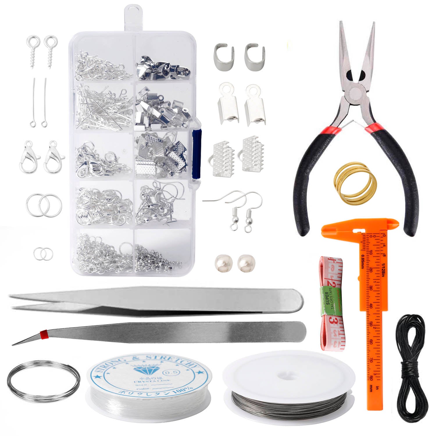 3 Layer 1186PCS Jewelry Making Supplies Jewelry Accessories Bead Wire Tools of Jewelry Finding
