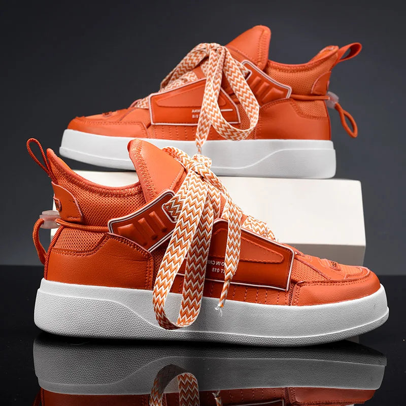 Greatshoes New Custom Luxury Leather Casual Shoes Sneakers,Sneakers Personalizzate Con Logo,Sneakers Men'S High Cut
