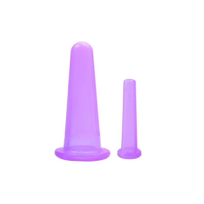 3pcs Silicone Body Facial Massage Set for Face Neck Back Eyes Massage Cans Anti-Cellulite Massager Suction Cup Treatment