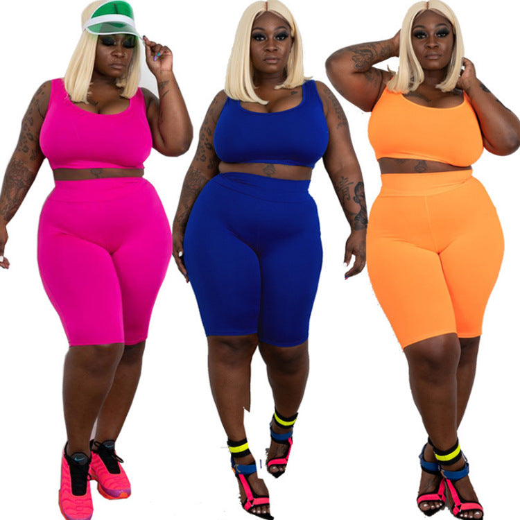 2021 New Arrival Fitness Activewear Workout Jogger 2 Piece Pants Set Plus Size Women Clothing Two Piece Set