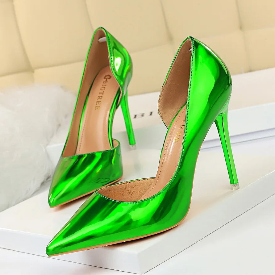 Size 34-43 Wholesale Women Sexy Dress High Heels Closed Pointed Toe Pumps High Heel Court Shoes Heels for Women