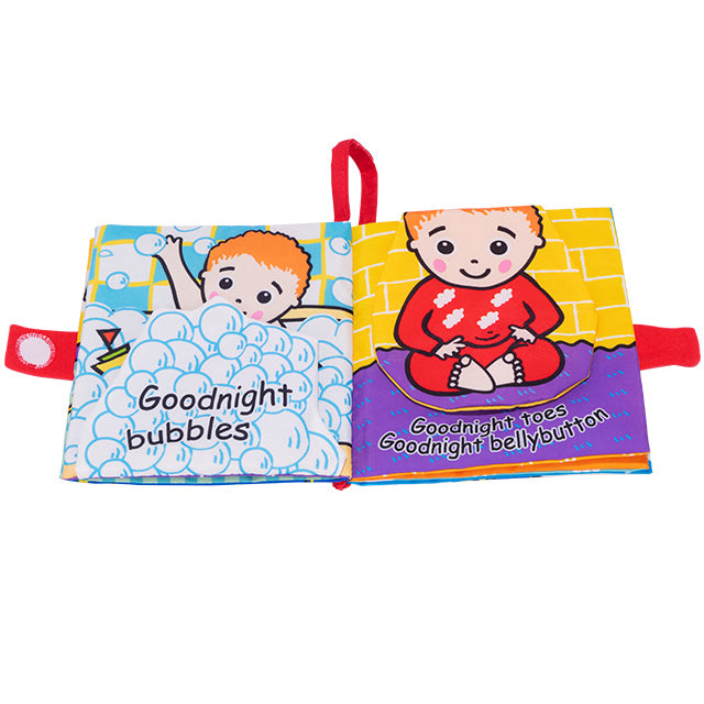 Jollybaby Early Childhood Education English Baby Crinkle Book  Baby Toys Baby Cloth Books