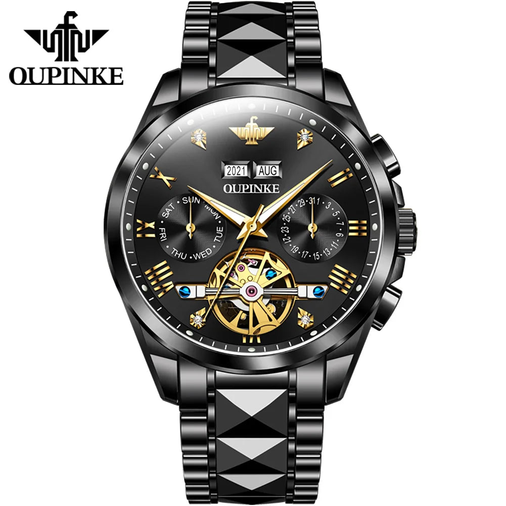 Oupinke 3186 Luxury Brand Watches Men Automatic Mechanical Watch Waterproof Wrist Watches for Man