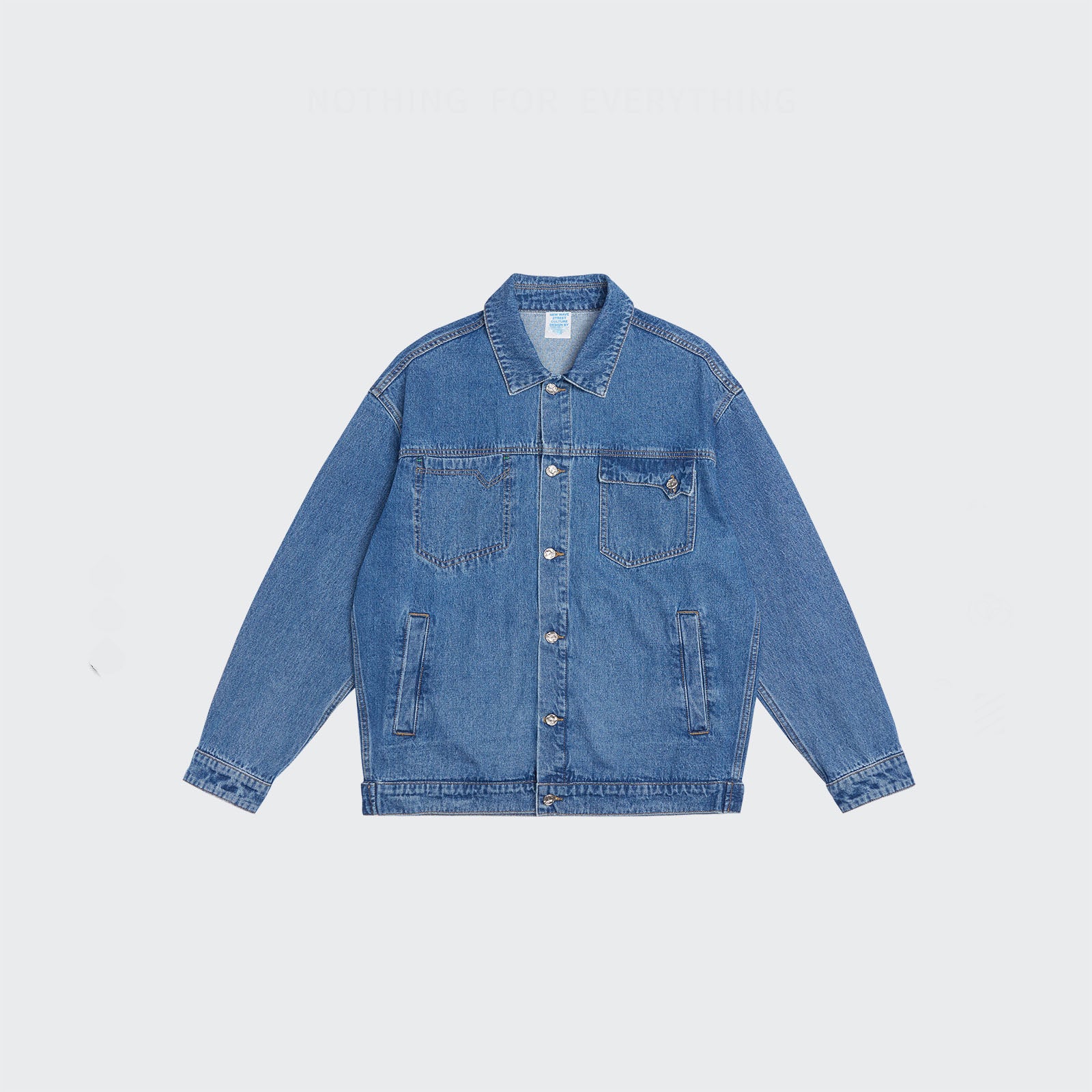High Quality Denim Jean and Oversized Jeans, Men Jean Jacket and Pants Set