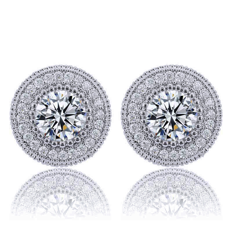 Hailer Jewelry Loose Diamonds Gemstones Moissanite Earrings Sterling Silver 925 Jewellery Hip Hop Jewelry