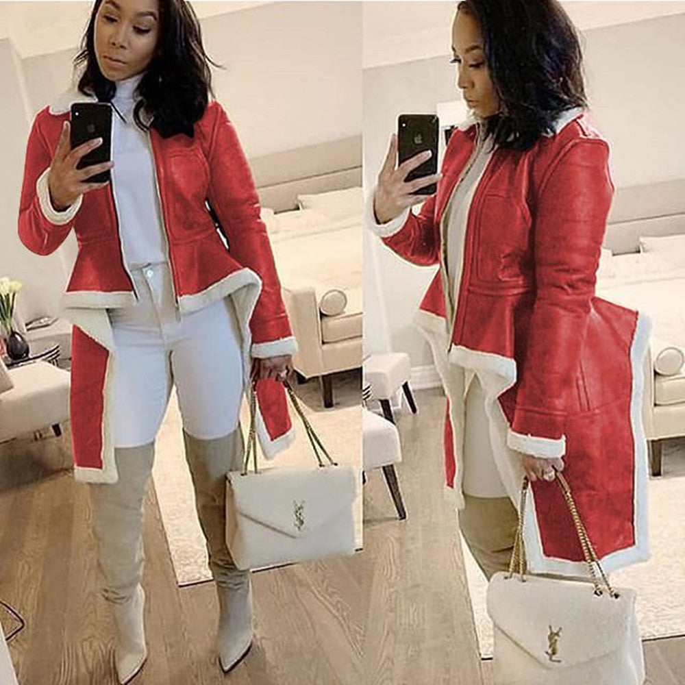 JY040 Designers Wool Coat Womens Jackets and Coat Inside Fur Winter Fashion Plus Size Women's Coats