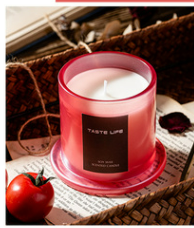 Jar Glass Candle Golden Bell  Tropical Style Candles Luxury Smokeless Custom Gift Scented  Candle Private Label